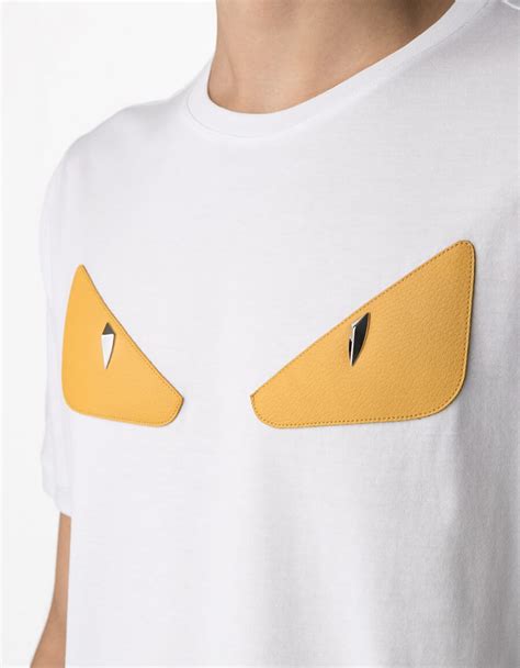 fendi eyes t shirt|tee shirt Fendi faux.